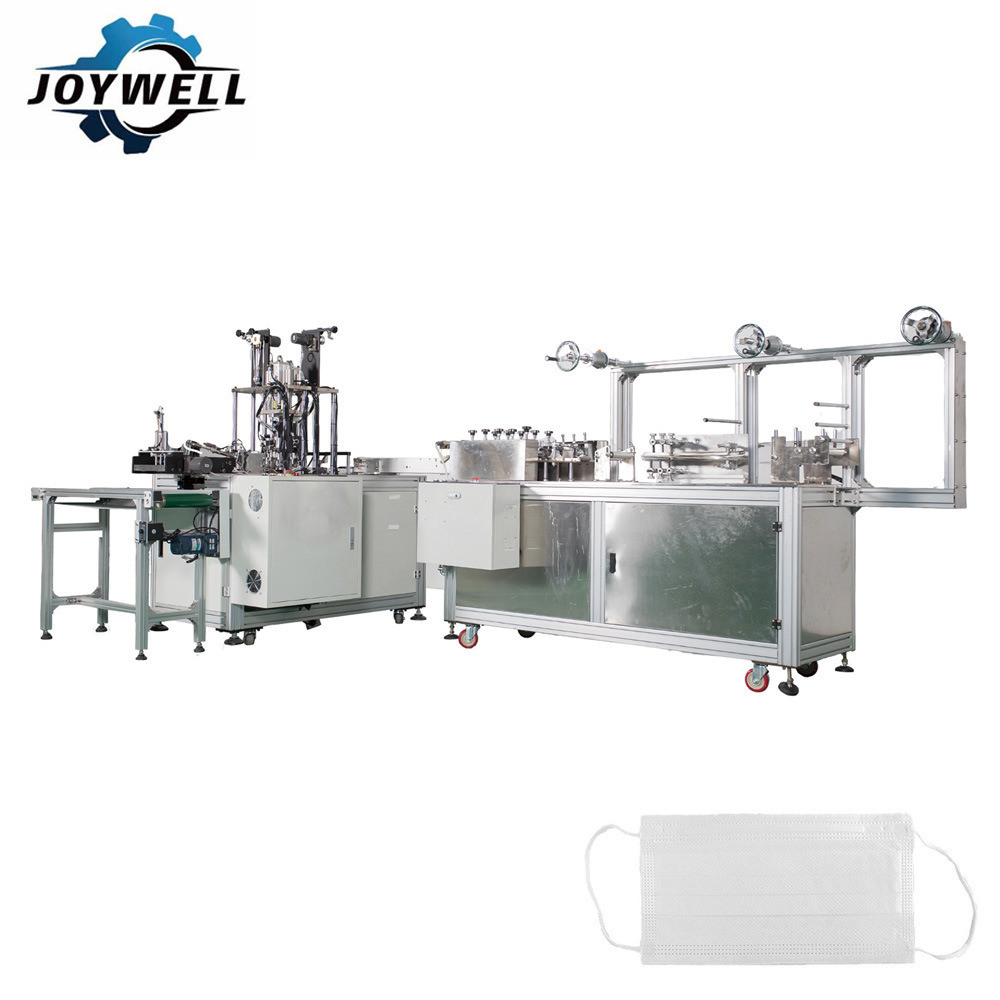 Water Jet Loom Surgical Mask Fully Automatic Outer Ear-Loop Face Mask Making Machine 1+1 (Air Cylinder Tumable Type)
