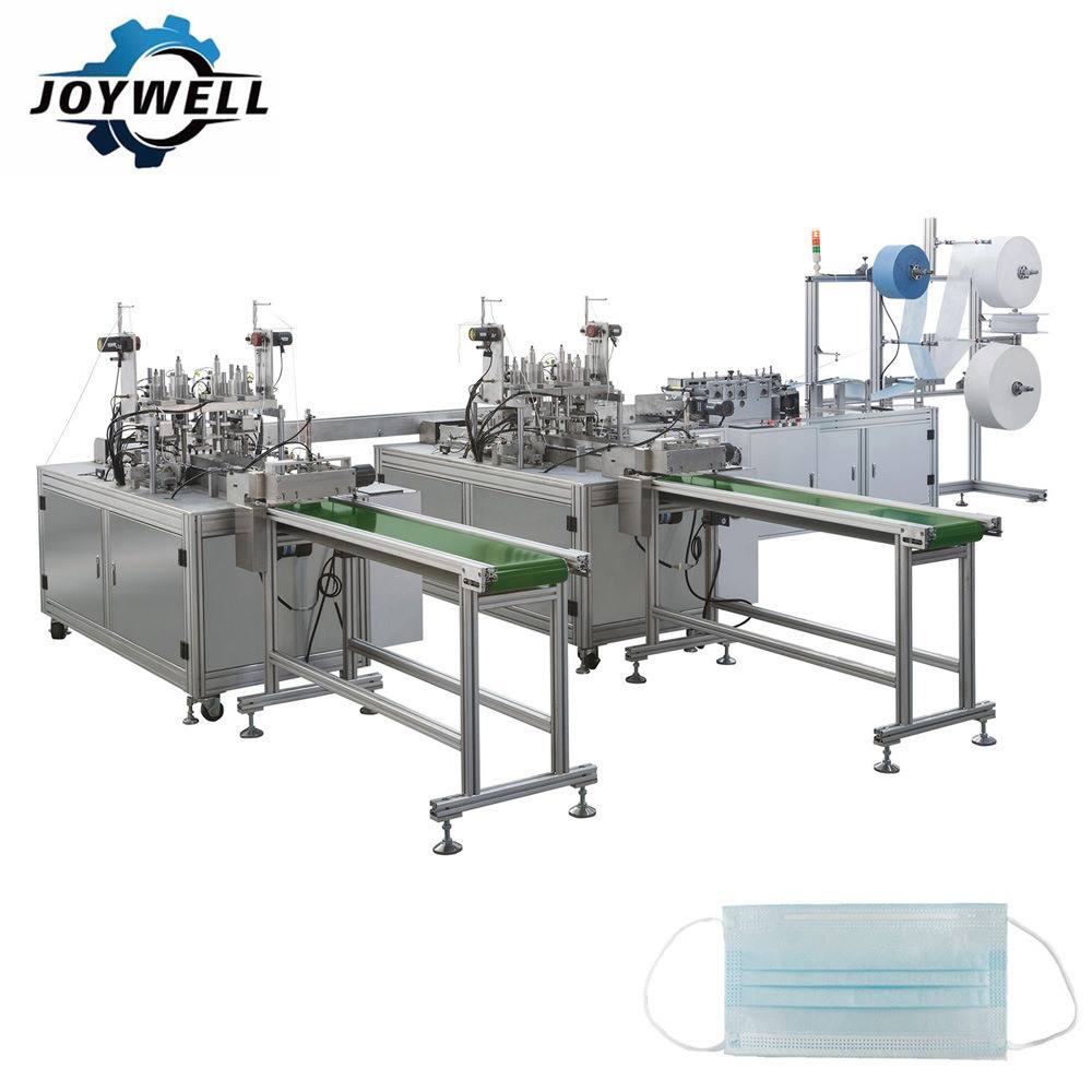 Mink Blanket Machine Price Surgical Mask Automatic Outer Earloop Face Mask Making Machine 1+2 (Motor Type)