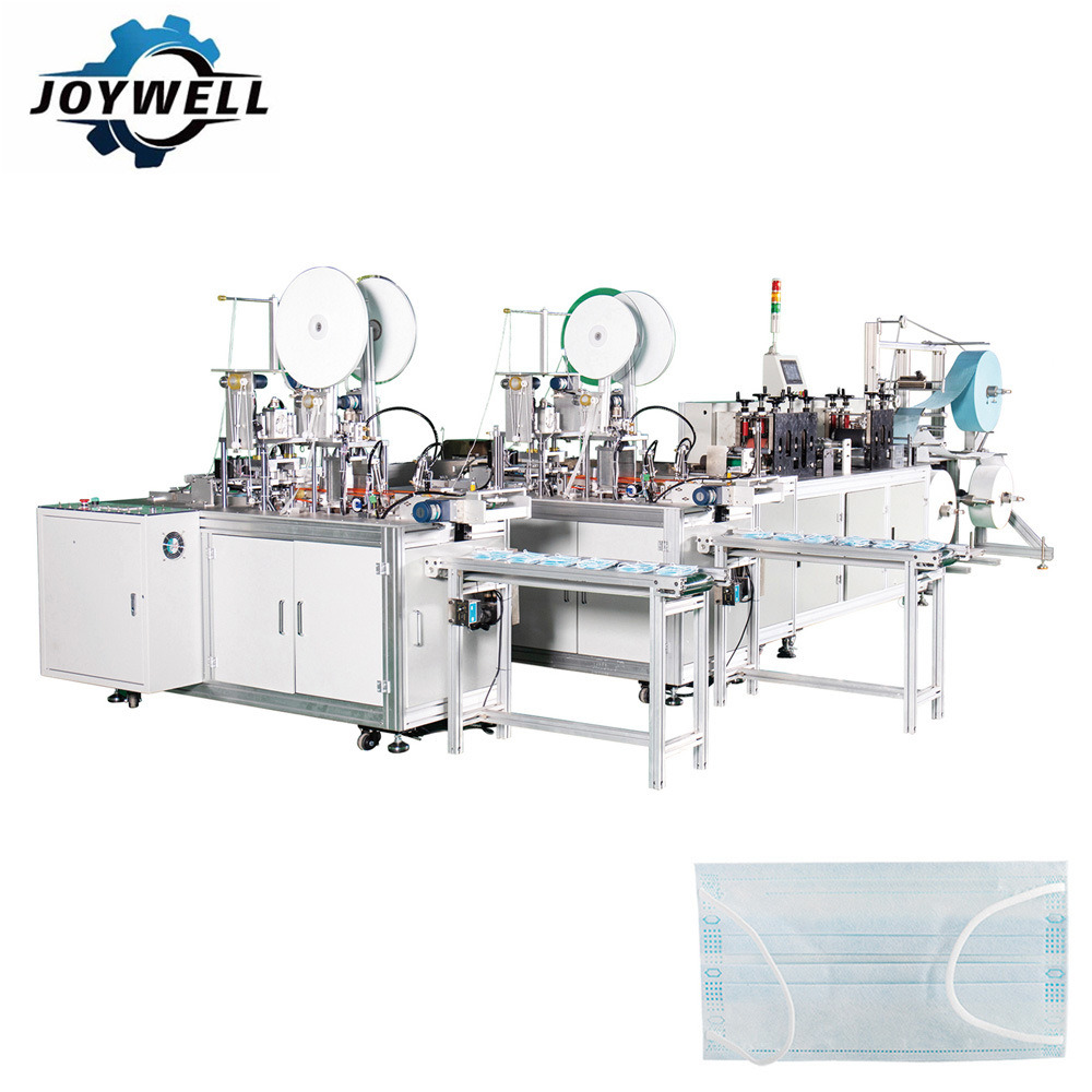 Full Process Automation Practical Mask Inner Ear-Loop Face Making Machine 1+2 (Servo Motor Type)